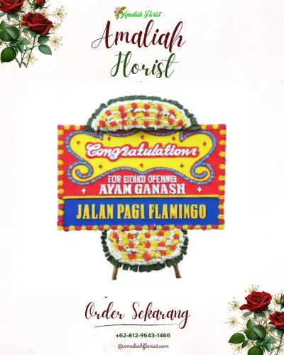 Bunga Papan Congratulation di Telaga